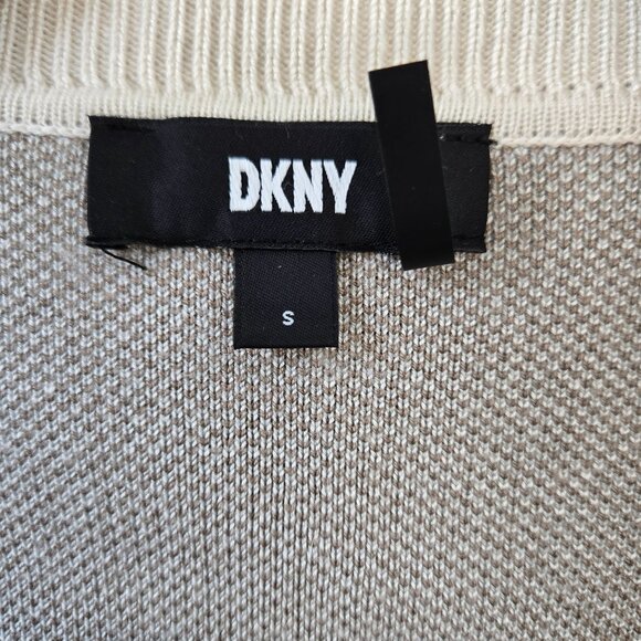 DKNY Viscose Blend Camouflage Open Cardigan Sweater Size Small - Picture 3 of 6